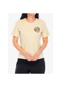 Koszulka bawełniana damska Black Diamond Rope Badge SS Tee. Kolor: żółty. Materiał: bawełna
