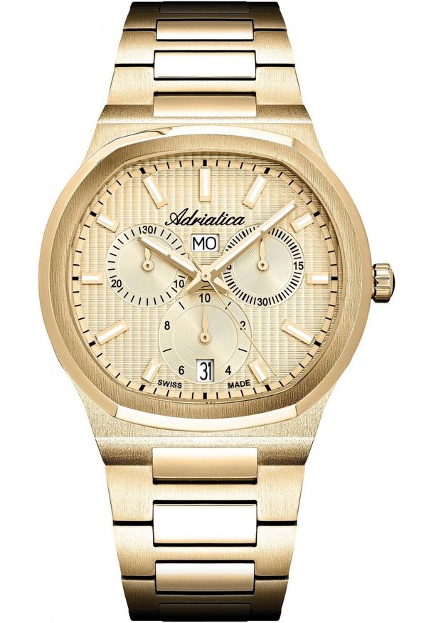Zegarek Adriatica Zegarek męski Adriatica A8349.1111CH złoty. Kolor: złoty