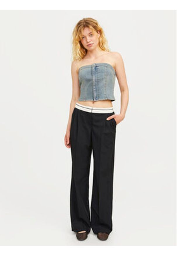 JJXX Spodnie materiałowe Ellis 12261522 Czarny Loose Fit. Kolor: czarny. Materiał: syntetyk