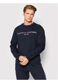 TOMMY HILFIGER - Tommy Hilfiger Dres Logo MW0MW24845 Granatowy Regular Fit. Kolor: niebieski. Materiał: bawełna, syntetyk #7