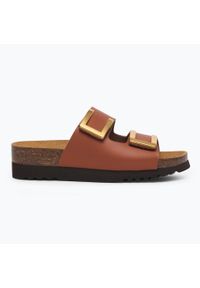 Klapki damskie Scholl Monterey 2 Straps Ad Med. Kolor: brązowy