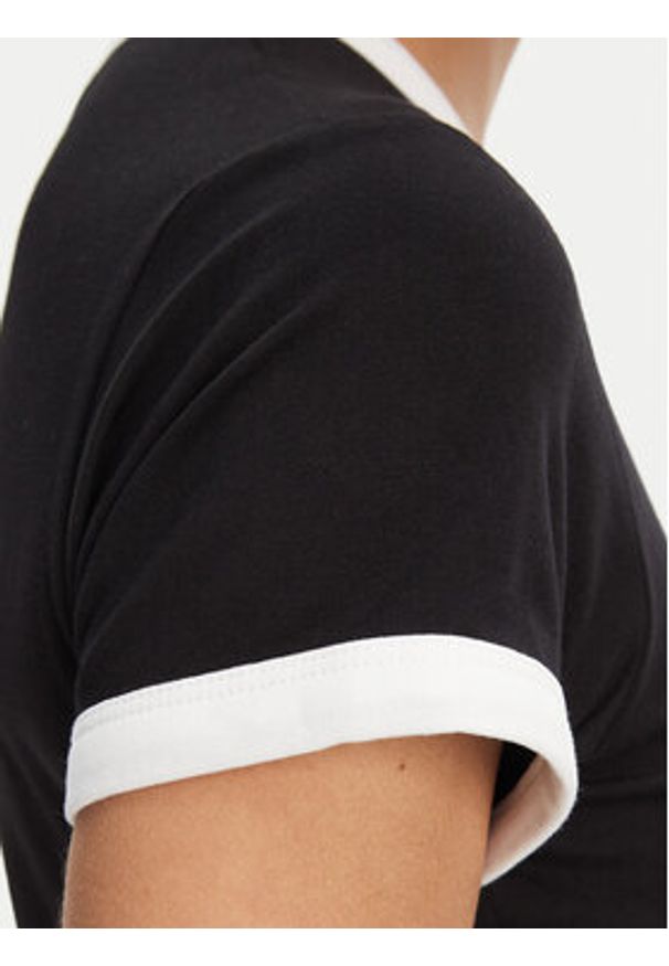 Juicy Couture T-Shirt I Kiss JCWCT125318 Czarny Slim Fit. Kolor: czarny. Materiał: bawełna