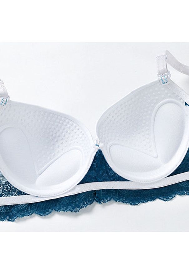 Intica - Biustonosz modelujący z koronką regulowany Laskarouda. Kolor: wielokolorowy. Materiał: koronka. Wzór: koronka