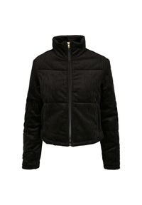 Parka damska Urban Classics corduroy puffer. Kolor: czarny. Materiał: puch, sztruks #1