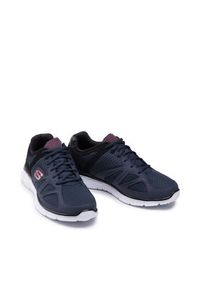 skechers - Skechers Sneakersy Flash Point 58350/NVBK Granatowy. Kolor: niebieski. Materiał: materiał #3