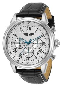 Zegarek Invicta Zegarek Męski I by Invicta IBI90242-002 Quartz Chrono Silver Dial Black Leather #1