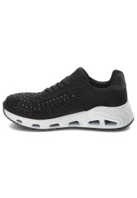 Czarne Sneakersy Rieker Stylowe Obuwie Damskie. Okazja: na co dzień. Kolor: czarny. Materiał: skóra ekologiczna. Wzór: aplikacja. Styl: elegancki #6