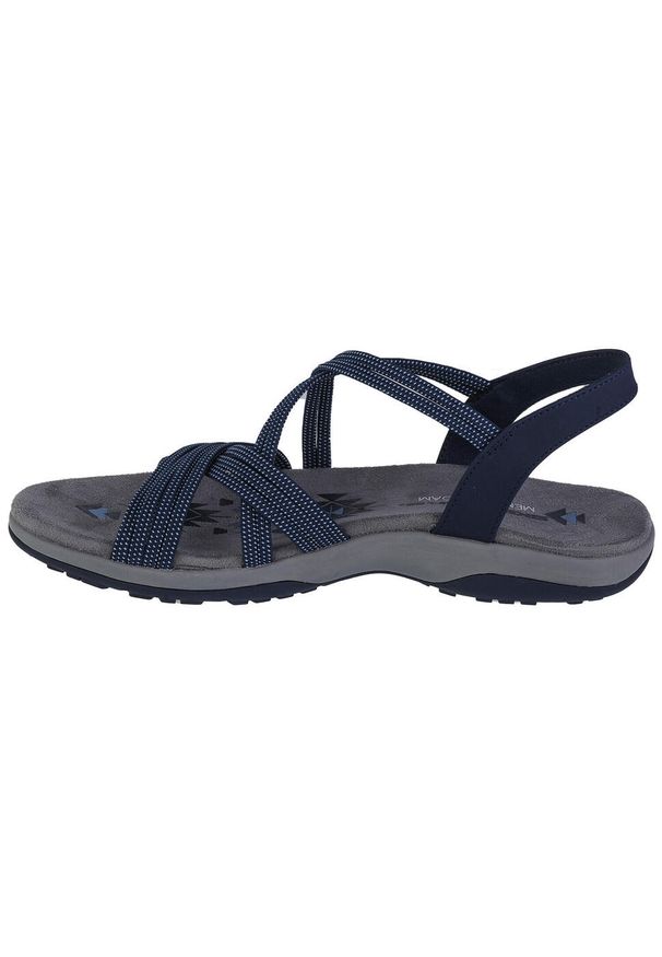 skechers - Sandały damskie, Skechers Reggae Slim - Turn It Up. Kolor: niebieski. Sport: turystyka piesza