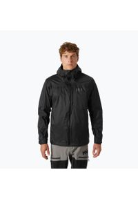 Kurtka przeciwdeszczowa męska Helly Hansen Verglas 2L Shell. Kolor: czarny. Sport: turystyka piesza #1