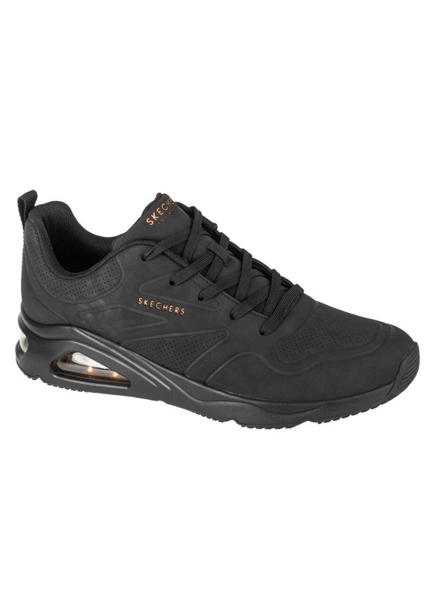 skechers - Buty sportowe Sneakersy damskie, Tres-Air Uno - Ah-Mazing. Kolor: czarny. Materiał: syntetyk, materiał. Model: Skechers Sport. Sport: turystyka piesza