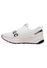 Buty sportowe damskie Ideal Shoes X-9703 Białe. Kolor: biały. Materiał: materiał, tworzywo sztuczne. Obcas: na obcasie. Wysokość obcasa: niski. Sport: turystyka piesza #2