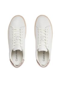 Calvin Klein Sneakersy Cupsole Lace Up Pearl HW0HW01897 Biały. Kolor: biały #3