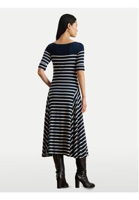 Lauren Ralph Lauren - LAUREN RALPH LAUREN Sukienka codzienna 200P03739001 Granatowy Regular Fit. Okazja: na co dzień. Kolor: niebieski. Materiał: bawełna. Typ sukienki: proste. Styl: casual #4