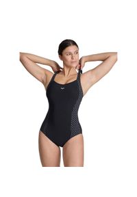 Strój Kąpielowy Arena Bodylift Laura – Czarno/Srebrny – Rozmiar 42. Kolor: czarny