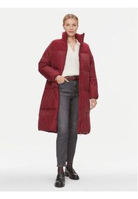 TOMMY HILFIGER - Tommy Hilfiger Płaszcz zimowy New York WW0WW39749 Czerwony Relaxed Fit. Kolor: czerwony. Materiał: syntetyk. Sezon: zima #5