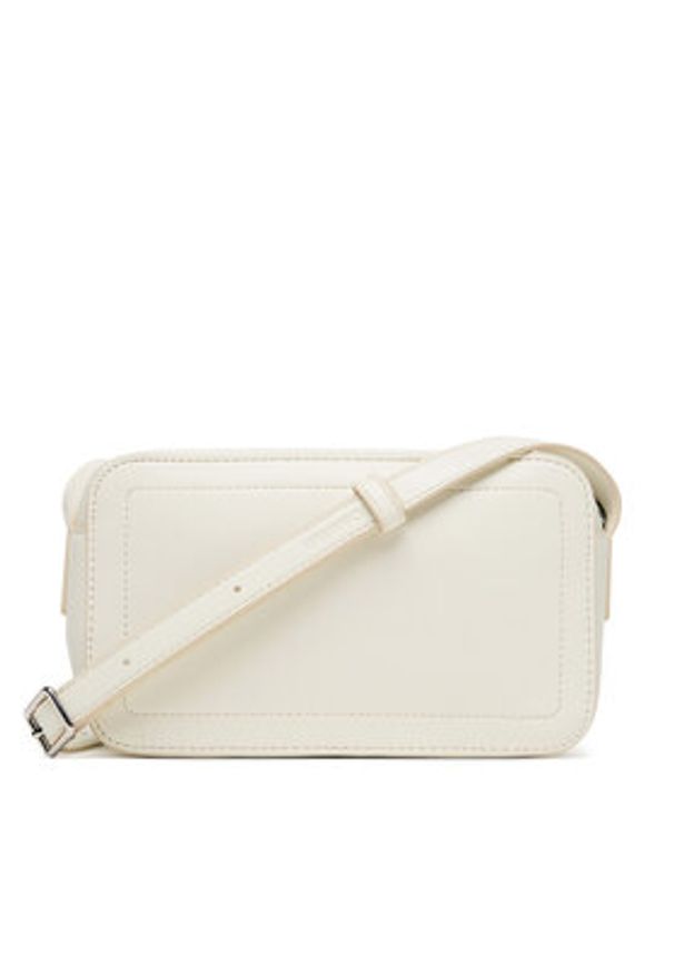 Calvin Klein Torebka Bold Ck Camera Bag LV04F3220G Biały. Kolor: biały. Materiał: skórzane