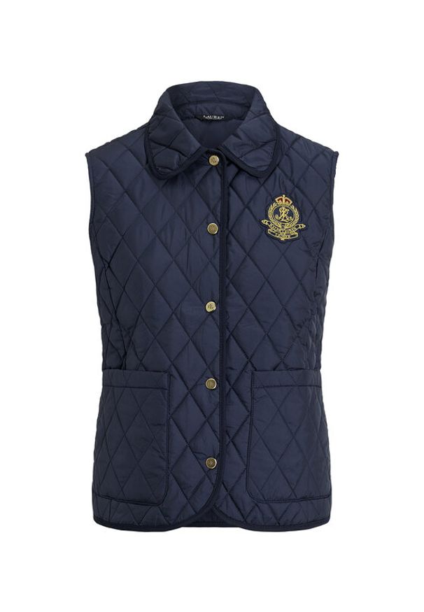 Lauren Ralph Lauren - LAUREN RALPH LAUREN Kamizelka 297P10887001 Granatowy Regular Fit. Kolor: niebieski. Materiał: syntetyk