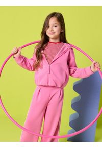 Sinsay - Rozpinana bluza z kapturem - różowy. Typ kołnierza: kaptur. Kolor: różowy #1