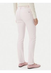 TOMMY HILFIGER - Tommy Hilfiger Jeansy WW0WW48579 Różowy jasny Slim Fit. Kolor: różowy #2
