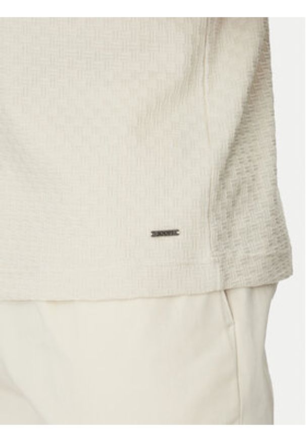 JOOP! Polo 10018924 30044673 Beżowy Regular Fit. Typ kołnierza: polo. Kolor: beżowy. Materiał: bawełna