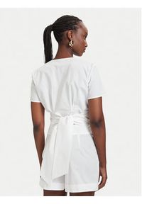 Patrizia Pepe Bluzka 2C1672/A9B9-W103 Biały Regular Fit. Kolor: biały. Materiał: bawełna #3