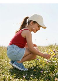 Sinsay - Szorty jeansowe w paski - niebieski. Kolor: niebieski. Materiał: jeans. Wzór: paski #1