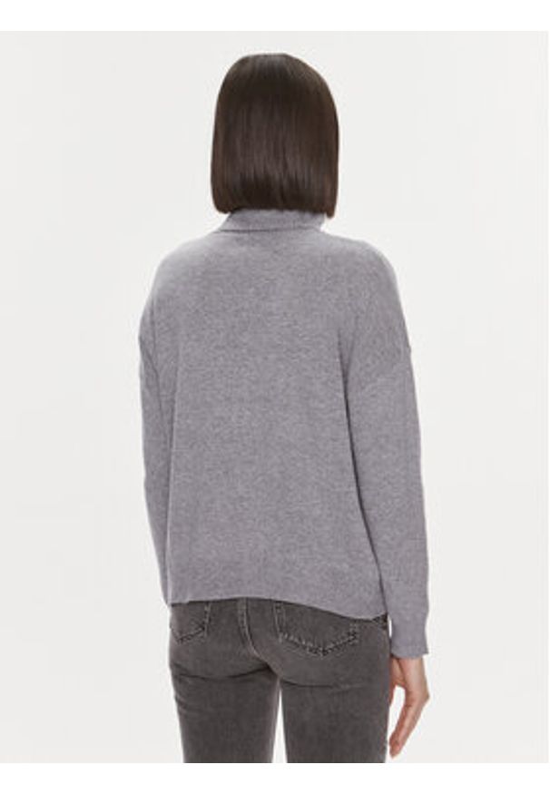 Liu Jo Golf MF3432 MS14G Szary Regular Fit. Typ kołnierza: golf. Kolor: szary. Materiał: wiskoza