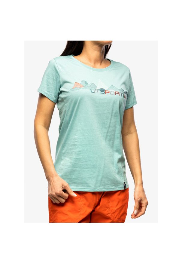 LA SPORTIVA - Koszulka wspinaczkowa damska La Sportiva Peaks T-Shirt. Kolor: niebieski