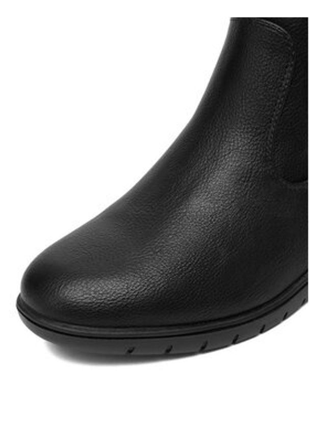 Clara Barson Botki CEO-RE23F677-5 Czarny. Kolor: czarny. Materiał: skóra, materiał