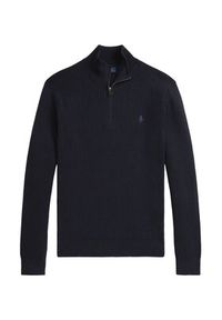 Polo Ralph Lauren Sweter 710979101001 Granatowy Regular Fit. Typ kołnierza: polo. Kolor: niebieski. Materiał: bawełna #4