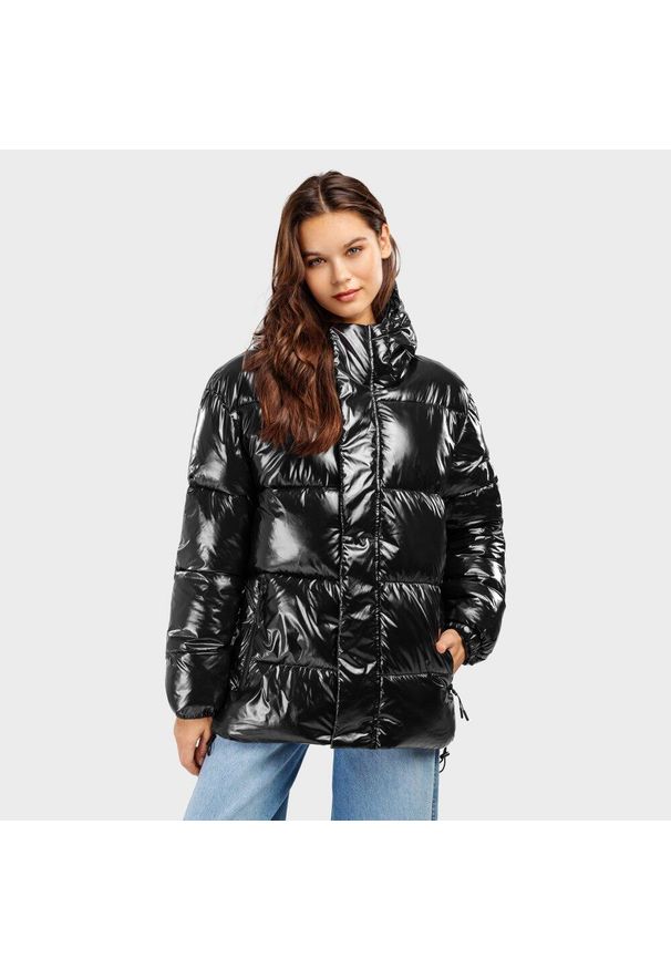 SIROKO - Kurtka puchowa lifestyle damska Barent-W. Kolor: czarny. Materiał: puch