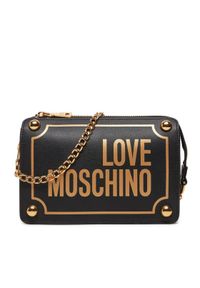 Love Moschino - LOVE MOSCHINO Torebka JC4353PP0IK1100A Czarny. Kolor: czarny. Materiał: skórzane
