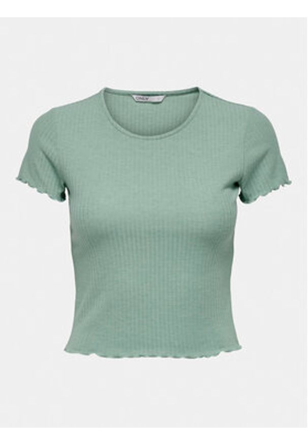 only - ONLY T-Shirt Emma 15201206 Zielony Regular Fit. Kolor: zielony. Materiał: wiskoza, syntetyk