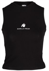 GORILLA WEAR - Livonia Crop Top - Czarny. Kolor: czarny. Sport: fitness