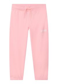 Kenzo kids - Kenzo Kids Spodnie dresowe K14255 S Różowy Regular Fit. Kolor: różowy. Materiał: bawełna #1