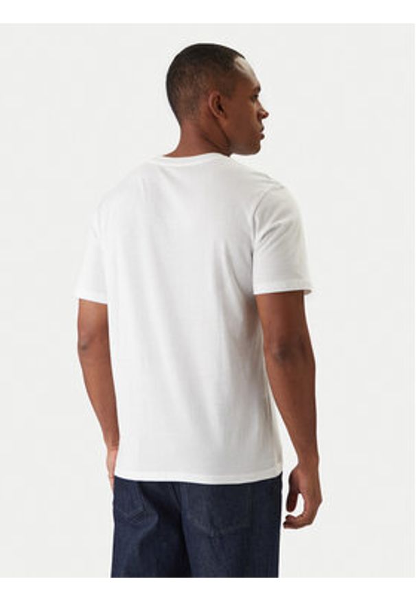 Jack & Jones T-Shirt Jjrain Tee Ss Crew Neck 12288097 Biały Regular Fit. Kolor: biały. Materiał: bawełna