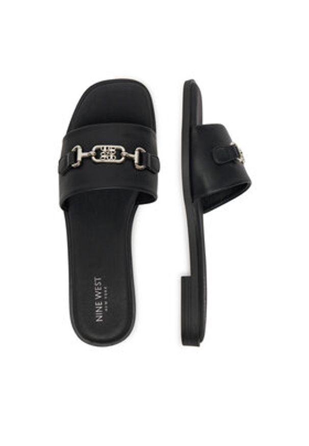 Nine West Klapki 678322-84 Czarny. Kolor: czarny. Materiał: materiał, syntetyk