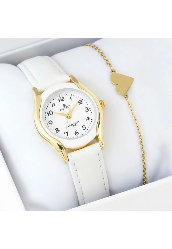 Perfect Zestaw dziecięcy na komunię zegarek PERFECT - BLANCA LP223-1A + bransoletka