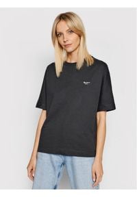 Pepe Jeans T-Shirt Agnes PL581101 Szary Relaxed Fit. Kolor: szary. Materiał: bawełna #1