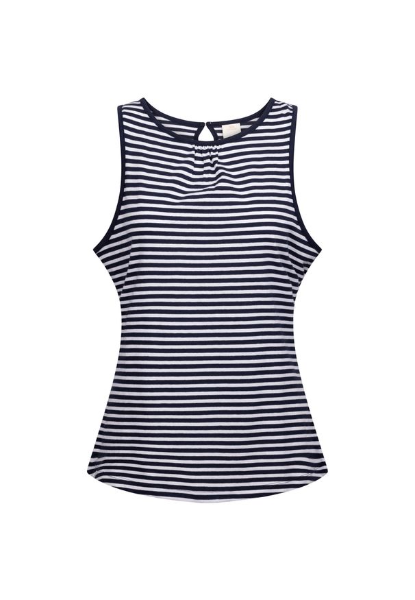 TRESPASS - Vest Top Damski Paski Kelly. Kolor: niebieski. Wzór: paski