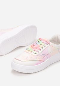 Renee - Różowe Sneakersy Calylato. Kolor: różowy. Materiał: materiał #5