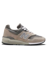 Buty unisex New Balance U997GY - beżowe. Kolor: beżowy. Materiał: syntetyk, zamsz, materiał