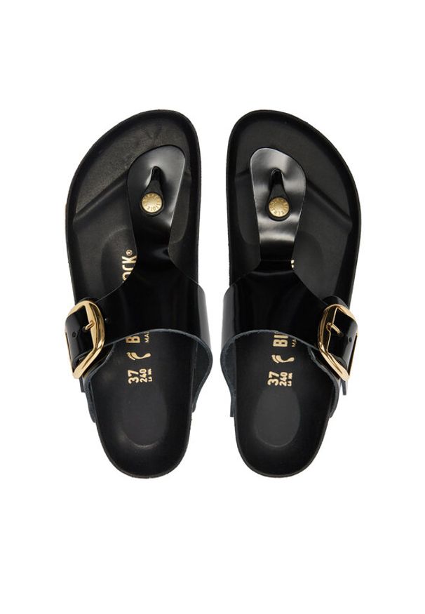 Birkenstock Japonki Gizeh Buckle He 1021469 Czarny. Kolor: czarny. Materiał: skóra