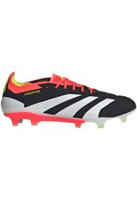 Adidas - Buty piłkarskie adidas Predator Elite Fg M IE1802 czarne. Zapięcie: sznurówki. Kolor: czarny. Materiał: materiał, syntetyk. Szerokość cholewki: normalna. Sport: piłka nożna #9