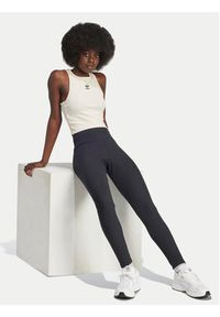 Adidas - adidas Legginsy Essentials IY9645 Czarny Slim Fit. Kolor: czarny. Materiał: bawełna, wiskoza