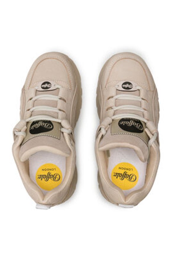 Buffalo London Sneakersy BN15332281 Beżowy. Kolor: beżowy. Materiał: nubuk, skóra