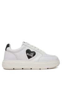 Love Moschino - LOVE MOSCHINO Sneakersy JA15154G1MIA110A Biały. Kolor: biały. Materiał: skóra #1