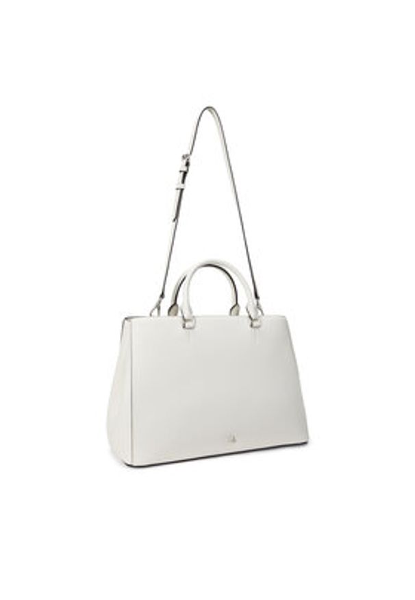 Lauren Ralph Lauren - LAUREN RALPH LAUREN Torebka 431898556038 Biały. Kolor: biały. Materiał: skórzane