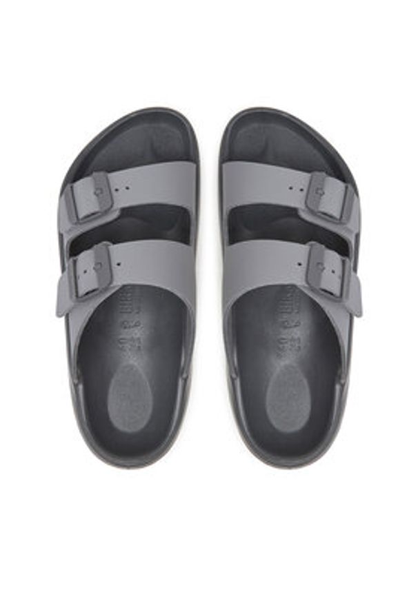 Birkenstock Klapki Mogami Terra Stealth 2-Strap Whale 1029595 Szary. Kolor: szary. Materiał: skóra