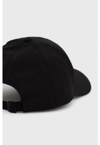 4f - 4F czapka kolor czarny z aplikacją. Kolor: czarny. Wzór: aplikacja